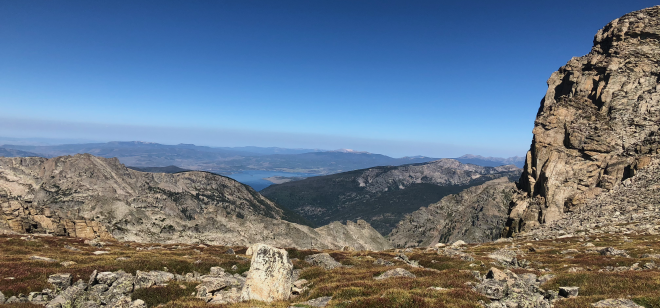 a panorama of pawnee pass